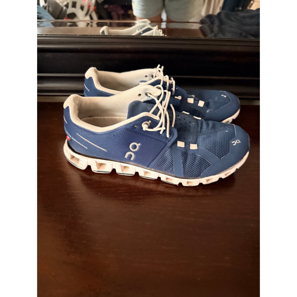 On Running Cloud Sneakers Women Size 6 Blue Lightweight Running Shoes - Picture 5 of 6